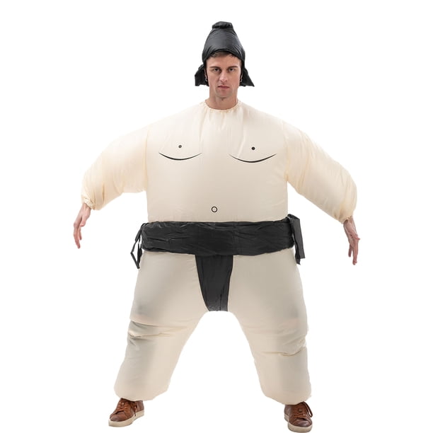 Traje inflable de sumo japonés para niños y adultos, traje inflable de dibujos animados, ropa de lucha de sumo multicolor