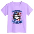 thumbnail image 4 of CAICJ98 America 250 Shirt Boys Girls 4th of July Shirts-Patriotic American Flag T-Shirts for Kids Toddler Memorial Day USA Tees (Purple,2-3 Years), 4 of 4