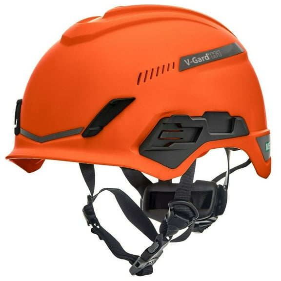V-Gard H1 Fas-Trac III Pivot Trivent ANSI EN12492 Safety Helmet -  Orange