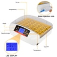 thumbnail image 3 of 42-Egg Practical Fully Automatic Poultry Incubator with Egg Candler US Standard Yellow & & White & Transparent, 3 of 8