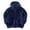 Navy, variant on lnmuld Kids Coats Boys Winter Hooded Jacket with Long Sleeve Zippered Design for Thickened Warm Outwear Solid Color Size:13-14 Years