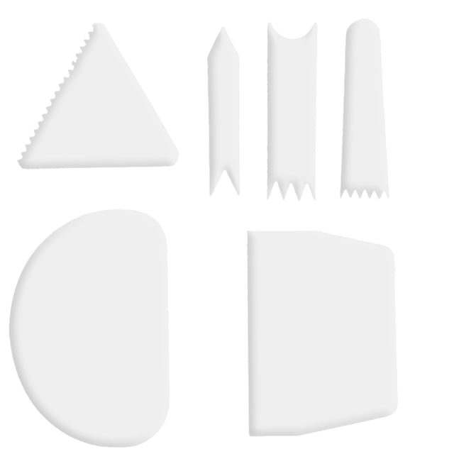 Harpily Kitchen Gadgets Baking DIY Plastic Scraper Smoothing Cake 6Pcs Scraper Kitchen,Dining & Bar