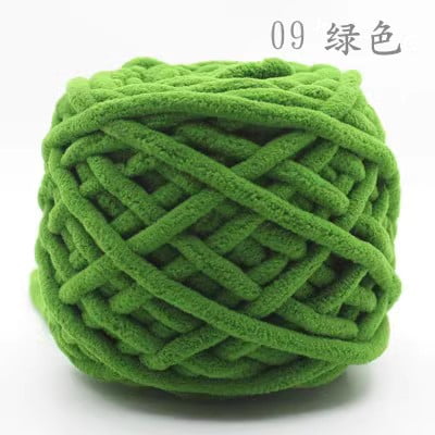 Nvzi Hilo para ganchillo, 2 rollos, hilo de poliéster, ideal para mantas, bolsos, manualidades, perfecto para aficionados al ganchillo, ideal para regalar y proyectos de bricolaje, verde