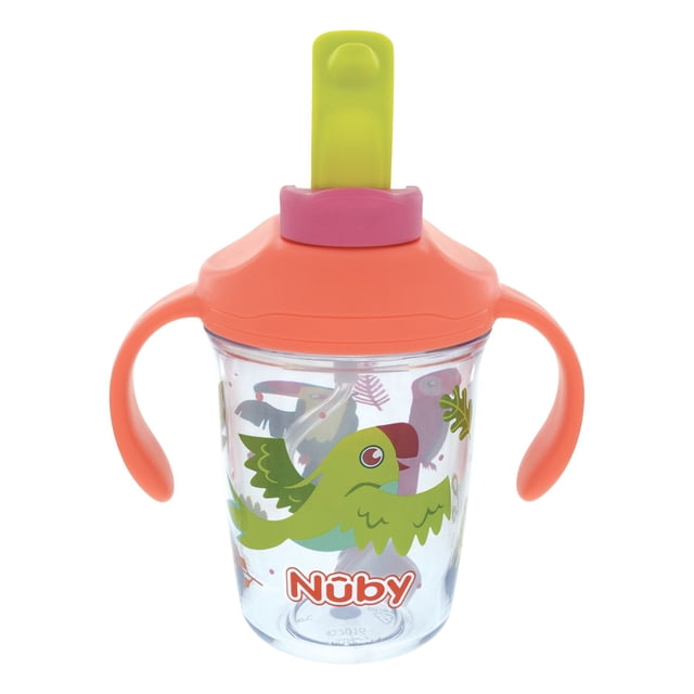 Taza Multifuncional 2 en 1 con Boquilla y Popote 8oz - Marca Nuby