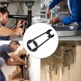 thumbnail image 7 of EXLEAF 2 Pcs Multifunctional Sink Wrench,Sink Wrench Faucet Tool Plumbing Tool,Under Basin Sink Faucet Wrench Tight Spaces for Kitchen and Bathroom Tub Drain Wrench, 7 of 7