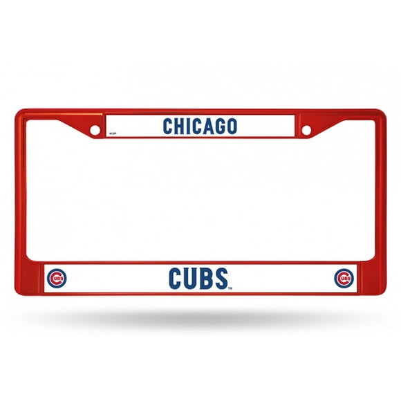 Chicago Cubs Anodized Red License Plate Frame