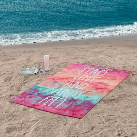 Mainstays Peace Love Beach Towel - 34