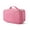 Pink, variant on LEZMORE Double-layer makeup bag toiletry bag rhombus waterproof makeup case nylon storage bag with mirror, Rose