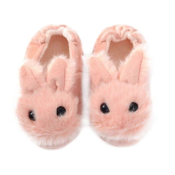 1 Pair of Lovely Skid-proof Slippers Rabbit Shape Nonslip Slippers (Size 15/16)