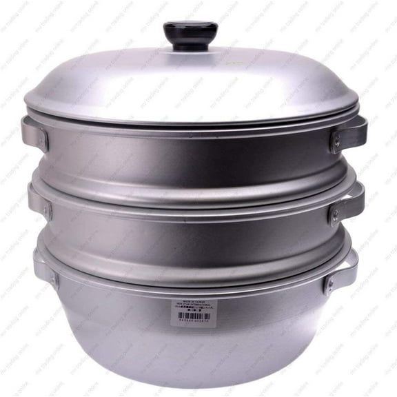 12 inch 3-Tier Aluminum Steamer