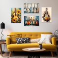 thumbnail image 5 of ZHONGYUTONG Guitar Canvas Wall Art Abstract Blue Guitar Painting Prints Musical Themed Picture for Concert House Bar Wall Decor Framed (20.00" x 30.00"), 5 of 6