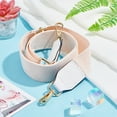 thumbnail image 4 of 1pc 30×1.5 Inches Adjustable Shoulder Strap Adjustable Canvas Strap Replacement with Alloy Swivel Clasps for Handbag Shoulder bag Crossbody bag Purse White, 4 of 7