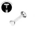thumbnail image 1 of BodyJewelryOnline 16G Surgical Steel Labret Monroe Internally Threaded Heart Shaped Labret Piercing, 1 of 4