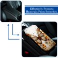 thumbnail image 5 of Butterfly Soft Furry Printed Car Armrest Mat Cover 12.5x8.2 Inch, 5 of 6