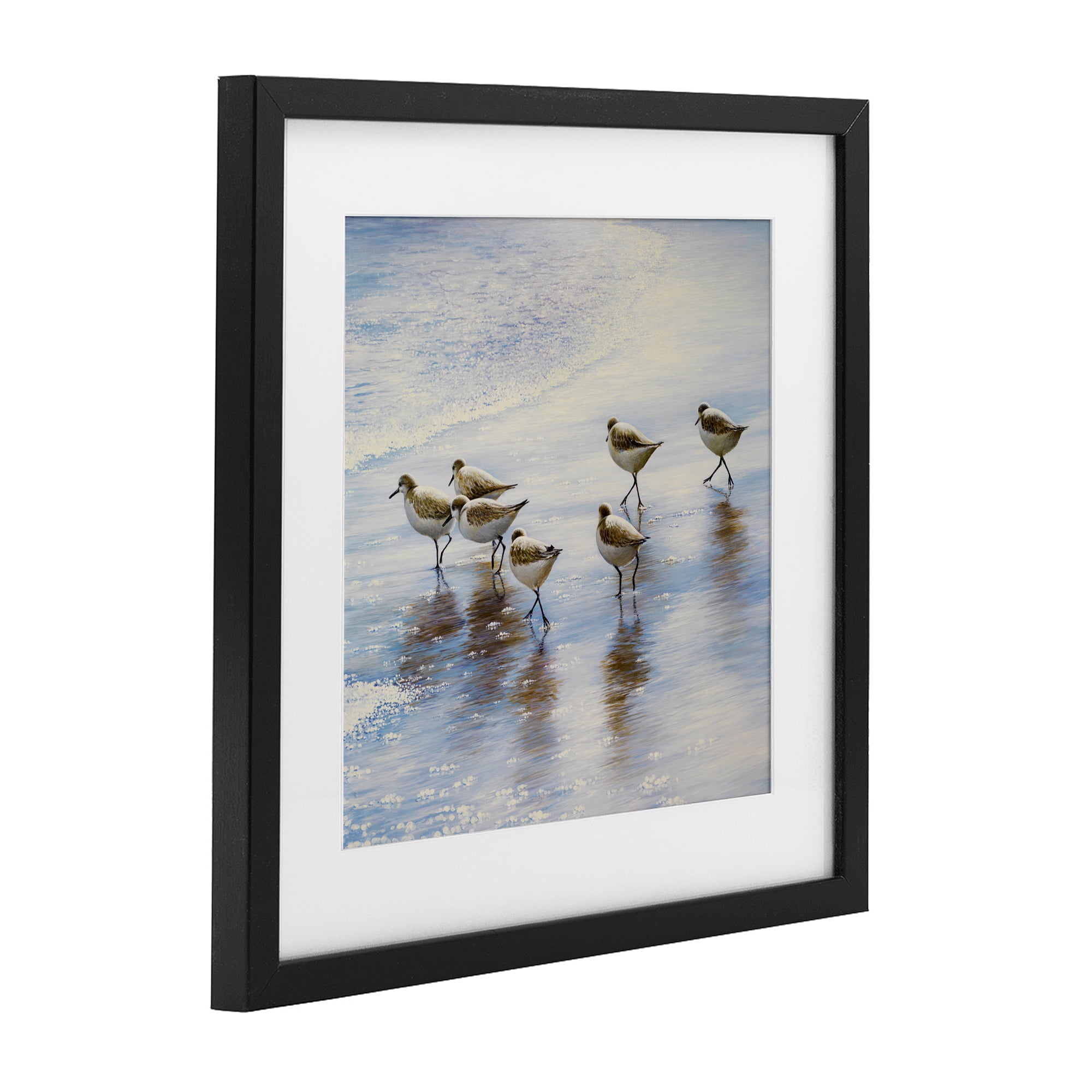 Stupell Industries Sand Dancers on Shore Black Framed Print Under Glass, design by Bruce Nawrocke