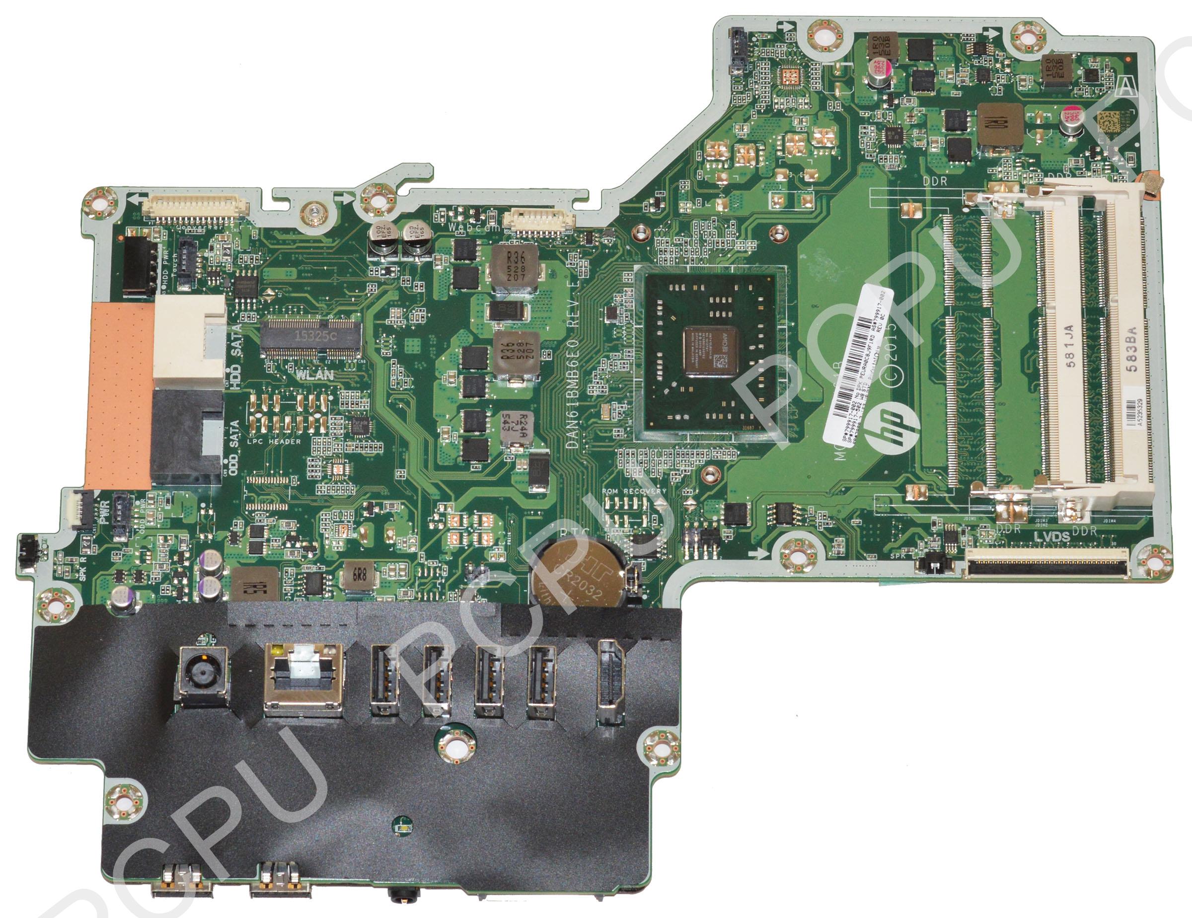 799917002 HP 23Q CompressorLU AIO Motherboard w/ AMD A87410 2.2GHz CPU