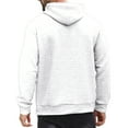 thumbnail image 3 of Wutalume Men's Leisure Versatile Hooded Hoodie, Casual Long Sleeve Pullover with Modern Design, Lightweight and Comfortable for Everyday Outdoor Activities,White XL, 3 of 5