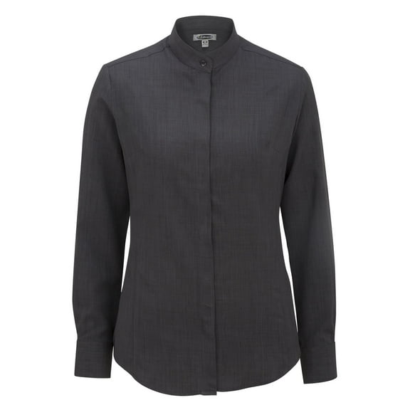 Edwards Garment Women's Banded Collar Long Sleeve Blouse, Style 5392