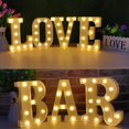 thumbnail image 7 of Morttic LED Letter Lights Alphabet Light Up Sign Night Light for Home Party Wedding Decoration - V, 7 of 7