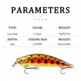 thumbnail image 2 of MInHoues Sinking Minnow Lure, 2.36" Hard Plastic Artificial Fishing Bait with Treble Hooks, Realistic Swimbait for Trout and Bass, Freshwater Saltwater Tackle Gear, 2 of 4