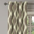 thumbnail image 3 of Ambesonne Grommet Curtain, , 50"x96", Taupe and Grey Yellow, 3 of 5