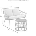 thumbnail image 4 of Afuera Living 2-piece Wicker Outdoor Conversation Set in Natural, 4 of 16