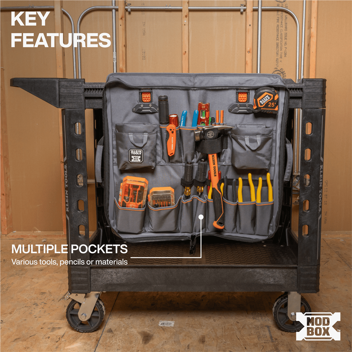 Klein Tools MODbox Utility Cart Tool Apron