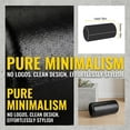 thumbnail image 3 of 12 inch Black Compact Foam Roller - High Density Muscle Massage Roller, Lightweight Deep Tissue Tool for Travel, Home Use, Trigger Point Relief, Yoga & Post-Workout Recovery, 3 of 7