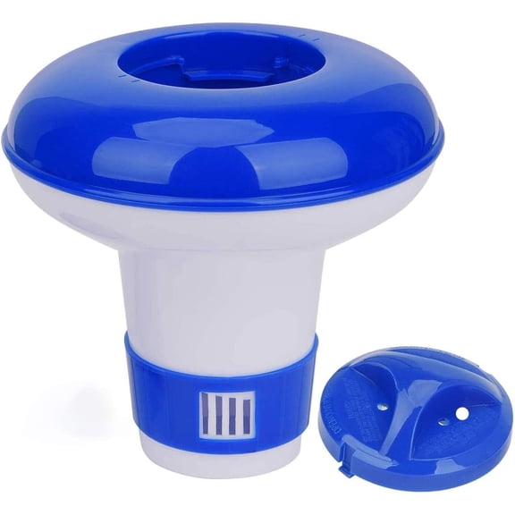 Gogcaro Floating Mini Spa Chemical Dispenser, 1 inch Chlorine/Bromine Tablet Floater, 5.5" x 5" x 5"