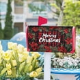 thumbnail image 6 of Red Poinsettia Xmas Berry Mailbox Covers Magnetic Standard Size 18" X 21",Red Black Buffalo Plaid Winter Snowflake Mailbox Wraps Post Letter Box Cover for Holiday Garden Yard Decor, 6 of 6