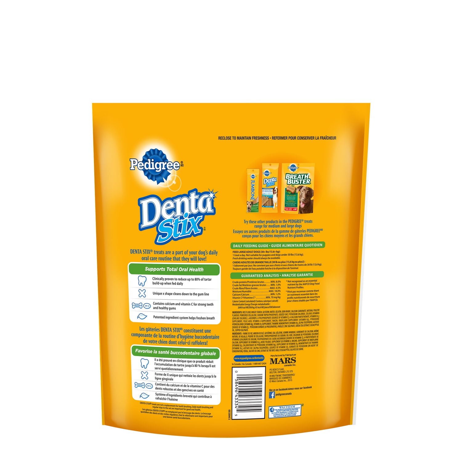 Pedigree Dentastix Adult Dogs Daily Snack Food - Medium 32 sticks