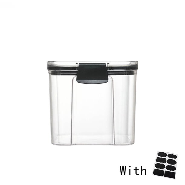 Organizadores de cocina para despensa, contenedores de almacenamiento, organizador de nevera de cocina, frascos con tapa, contenedor de almacenamiento de plástico, cajas de especias