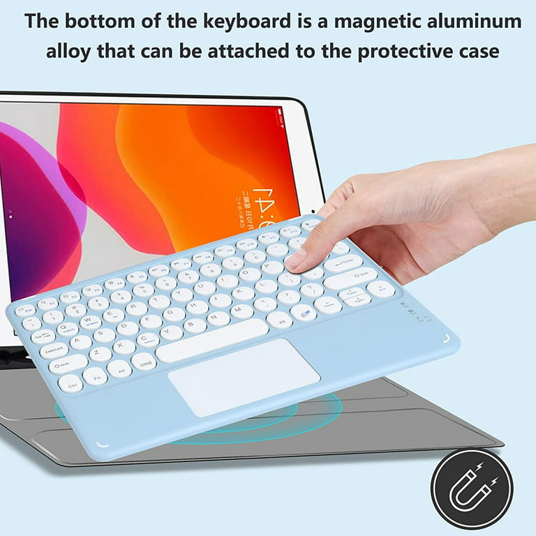 Rechargeable Bluetooth Wireless Keyboard, Ultra Slim Aluminum