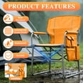 thumbnail image 4 of ﻿LIFERECORD Camping Chairs, Portable Outdoor Director’s Folding Chair with Side Table & Pocket  for Beach, Camping Sports 225LBS Capacity, Water Resistant, 4 of 10