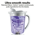 thumbnail image 2 of Hamilton Beach Quiet Glass Jar Blender, 48 oz. Jar, Stainless Steel Blade, High Speed, Great for Shakes and Smoothies, Ice Crusher, 12 Functions, White, 2 of 8