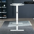 thumbnail image 5 of VIVO White Electric Stand Up Desk Frame, Single Motor Standing Adjustable Base, 5 of 8