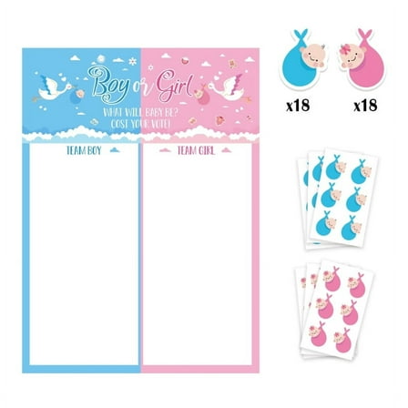 Baby Shower Game Scratch Off Card Tickets Funny Gender Announcement Cards Boy or Girl Gender Reveal Games Party Supplies