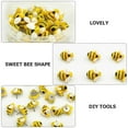 thumbnail image 3 of OFFIGAM 60Pcs Bee Decor Pushpins Decorative Steel Yellow for Students School Projects, 3 of 6