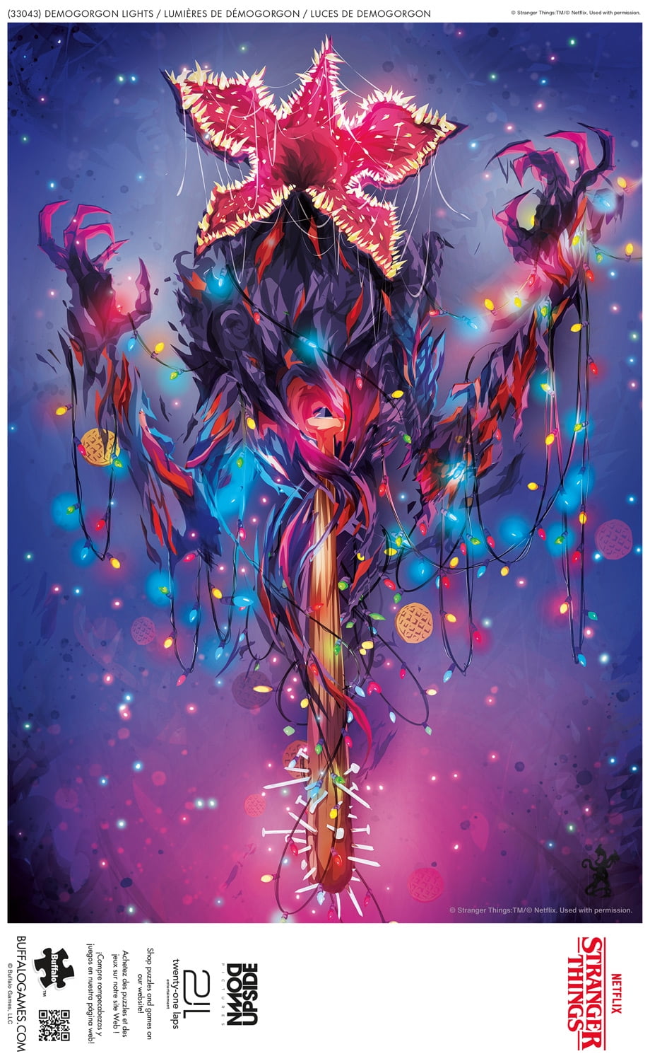 Buffalo Games Demogorgon Lights 500-Piece Interlocking Jigsaw Puzzle for Adults Ages 14-99 Years