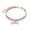 Rose Gold, variant on Triple Adjustable Dog Collar with Elegant Bone Charm Design for Your Pet Companion