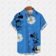 thumbnail image 1 of Disney Short Sleeve Shirt Men's Summer Mickey Mouse Loose Loose Casual Hawaiian Holiday Beach Shirt T Shirt Top Button ShirtXL Gao Jinjia LED, 1 of 2