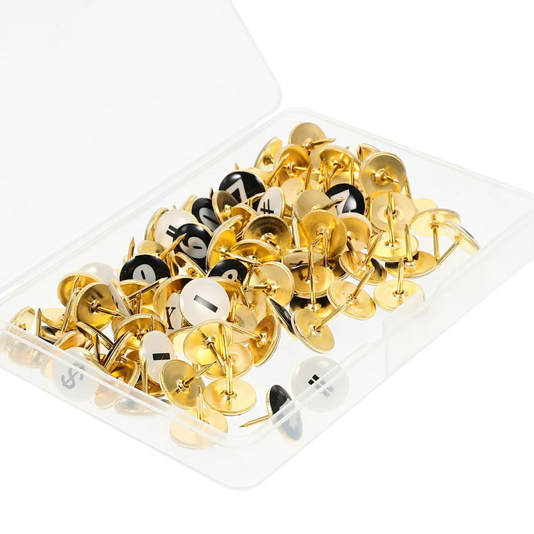 Gold Gold Pushpins Push Pins Decor Thumb Tacks Cork – the best products in  the Joom Geek online store