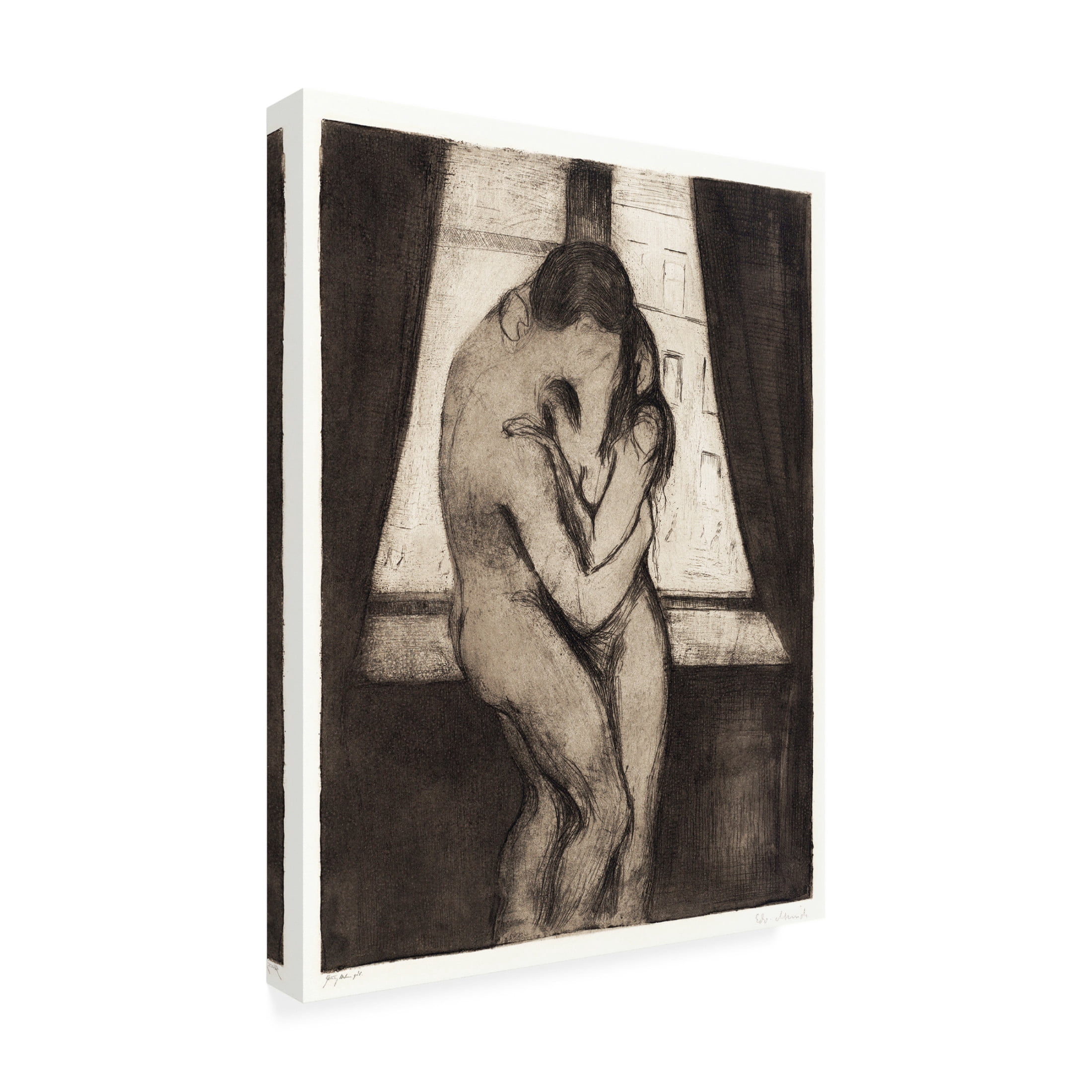 Trademark Fine Art Pictufy The Kiss 1895 Canvas Wall Art