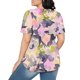 thumbnail image 2 of Tops Cortos para las Mujeres Cuello Redondo Suelto Impreso de Manga Corta, Tops Sueltos para las Mujeres, 2 of 6
