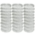 thumbnail image 1 of RN BEAUTY 27 piezas de coleteros en espiral: soportes elásticos impermeables para cola de caballo, incoloros, 1,58 pulgadas (4 cm), sin arrugas, 1 of 5
