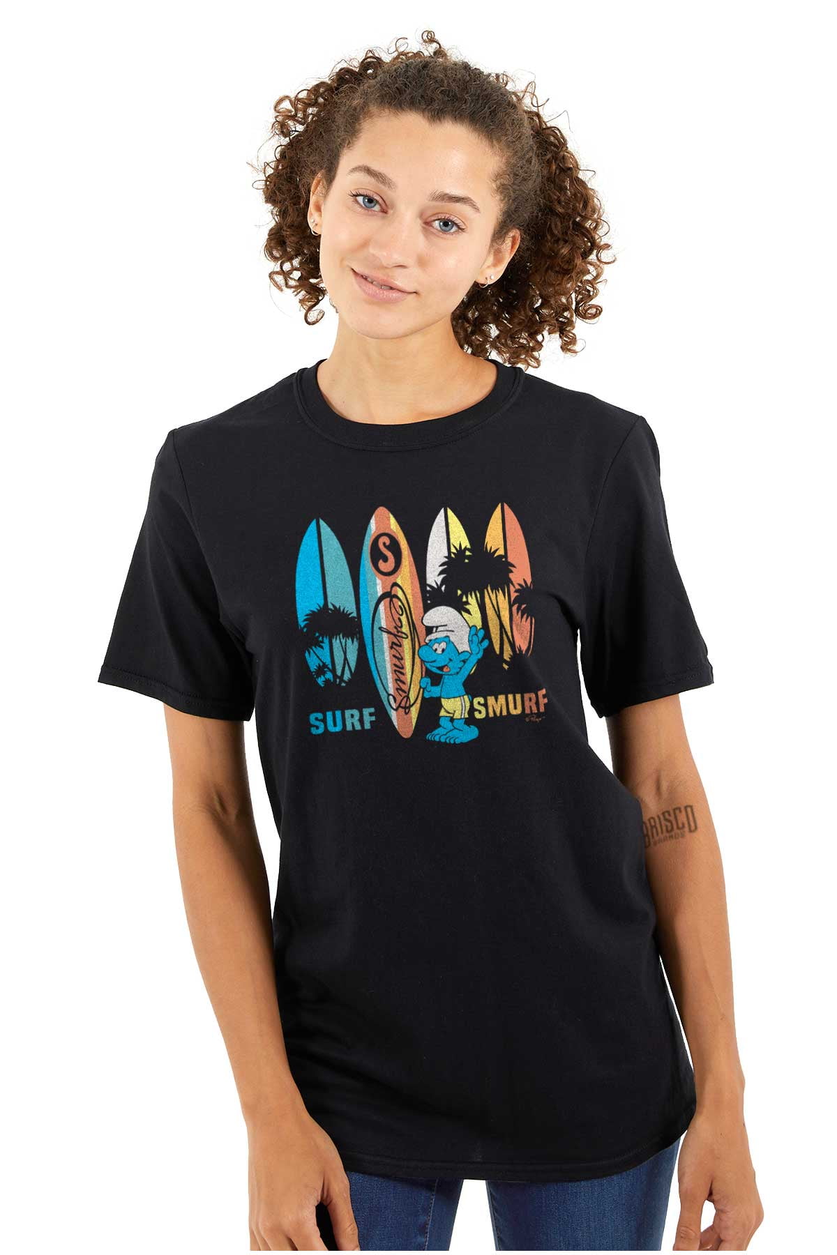 The Smurfs Surf Beach Vacation Men's Graphic T Shirt Tees Brisco Brands S