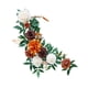 thumbnail image 2 of Flores artificiales, rosas, guirnalda floral, decoración de pasillo, respaldo de silla, flores artificiales, arco de boda, flores para banco de boda, naranja, 2 of 8
