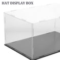 thumbnail image 3 of Luxshiny Clear Acrylic Hat Organizer for Baseball Caps with 360 Degree View for Retail and Home Display, 3 of 8