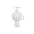 thumbnail image 2 of ETHZZLE 20Pcs White Curtain Rod End Caps Decorative Plastic Floral Design for Home Curtain Poles, 2 of 7
