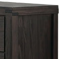 thumbnail image 2 of Benjara 58 Inch Classic Wood Dresser with 6 Drawers, Metal Bar Handles, Dark Brown, 2 of 5